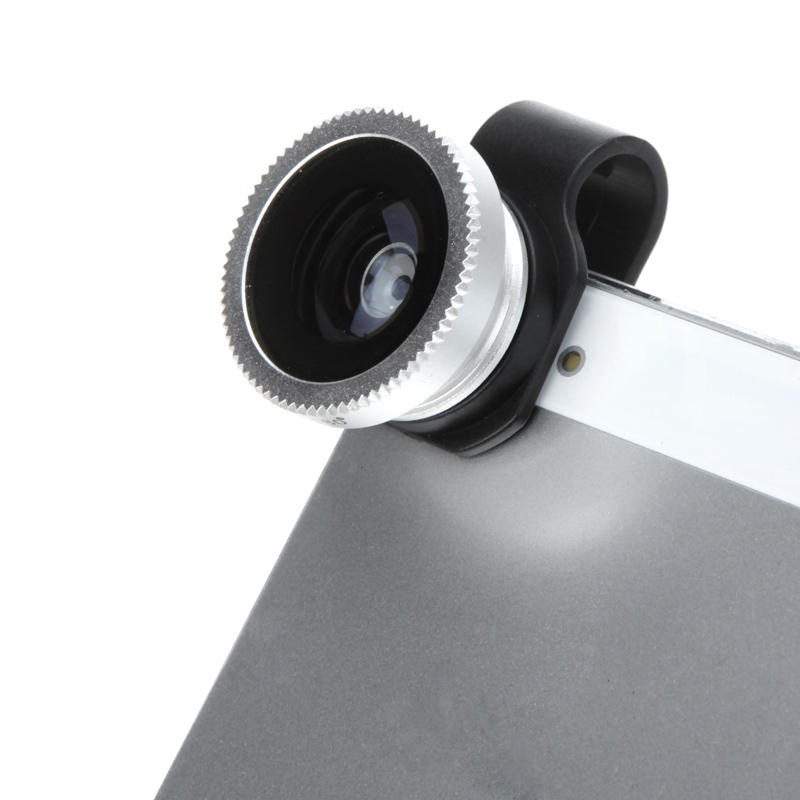 Universal Clip Lens 180 Degrees Detachable Telephoto Fisheye Kamera Lens Fish Eye Mobile Phone Lens for iPhone