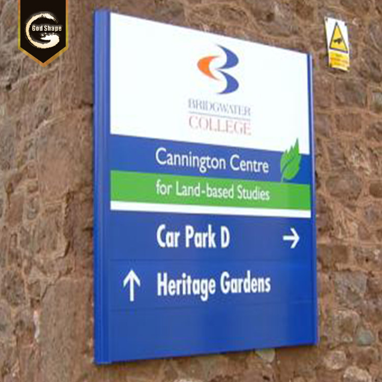 GS wall mounted acrylic map sign for wayfinding directional signage