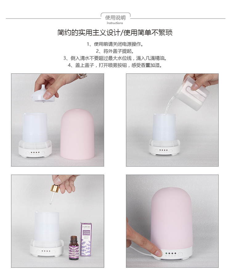 2019 Best Cheap Ceramic Flower Oil Diffuser, New Design Diffuser Electric Ceramic, High Quality Ultrasonic Ceramic Diffuser