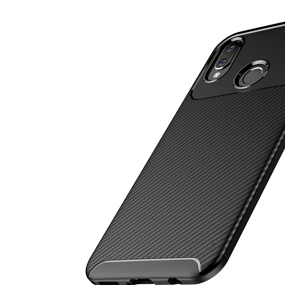 Carbon Fiber 360 Protective phone case For Huawei Nova 3i View TPU Silicone back cover case