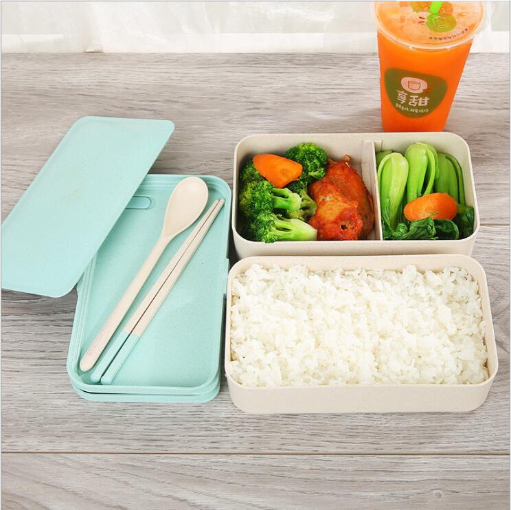 Popular  environmental wheat straw insulated lunch box