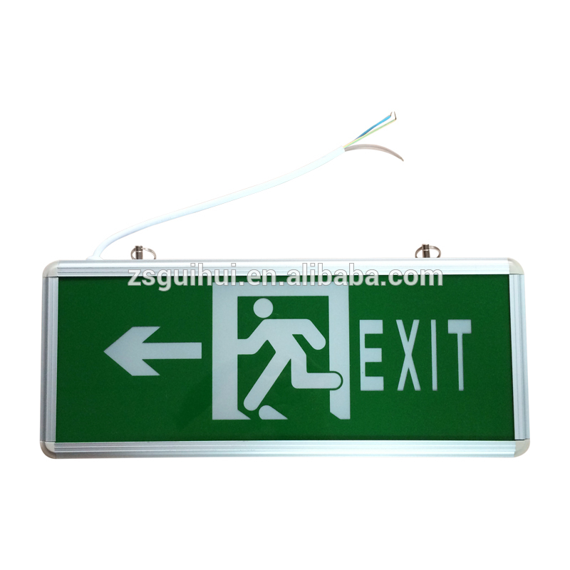 Evacuation light emergency exit sign board