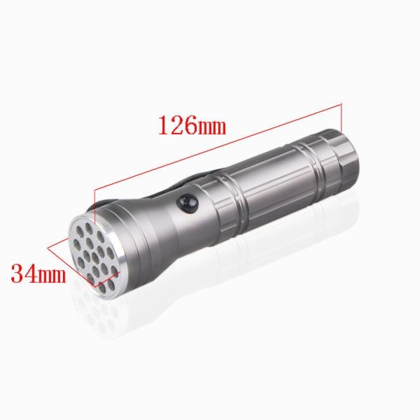 UV Light + Red Laser LED Flashlight 15+1 LED Flashlight Laser