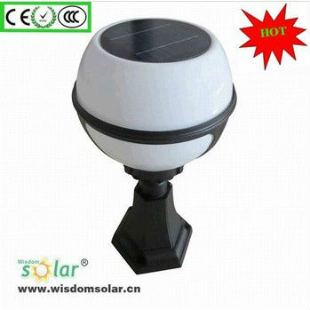 Super LED solar chapiter light/LED solar pillar lamp in high quality and beautiful design