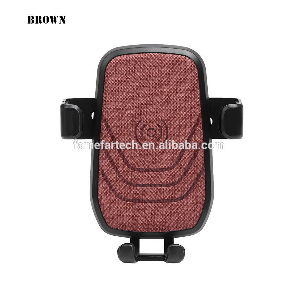 Universal Car Wireless Charger Gravity Cellphone Car Holder Fast Charge QI For Iphone Samsung 360 Degree Rotation Anti-slip