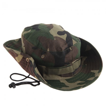 Military Army Bush Jungle Camo Boonie Bucket Cap Hat Fishing Camping Hiking Hot