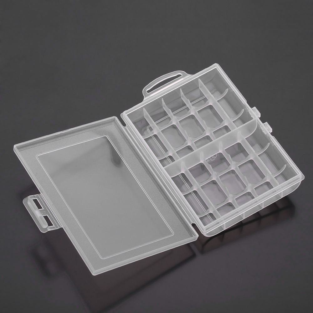 New Portable Plastic 10 Batteries Battery Holder Case Storage Box Cover for AA / AAA Standard / Rechargeable Batteries