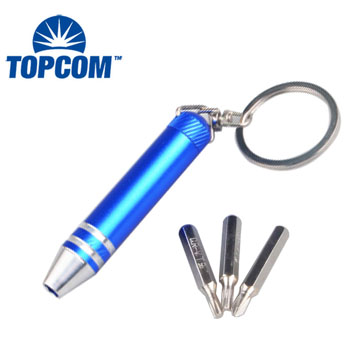 Aluminum Alloy Pen Shaped Multi Tool Kit Screwdriver Set Mini Screwdriver Keychain