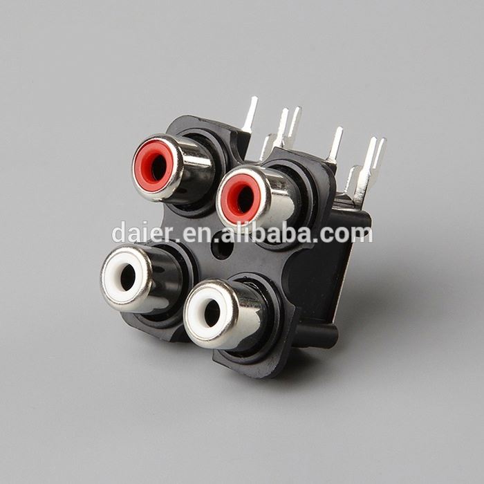 4 terminal audio jack and jack rca/ 4 position rca jack