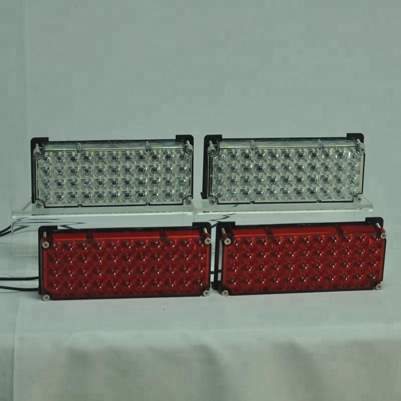 12V emergency warning rectangle flashing led strobe beacon lights for trucks