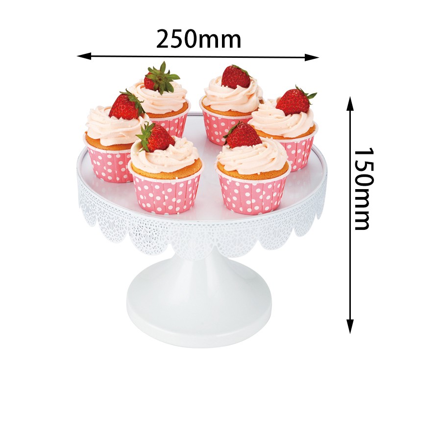 decorating fancy foldable pink  iron wire plate candy bread metal steel tray wedding cupcake cup cake stand