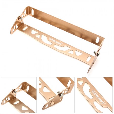 Power Racing License Plate Frames Tag Holder Aluminum Golden