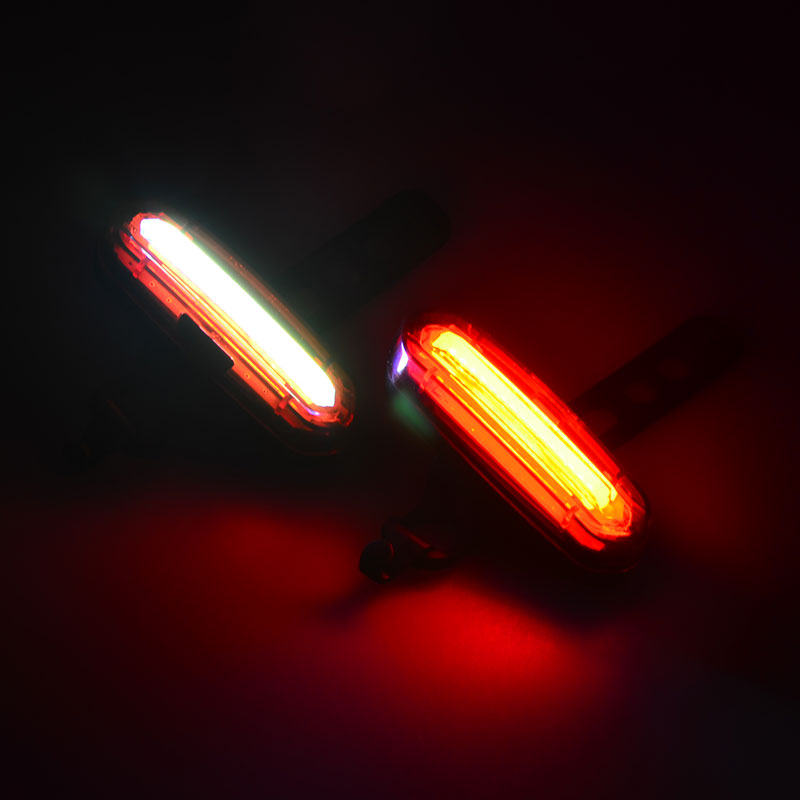 Red & White Light LED Bike Tail Light COB 6 Modes Bicycle Tail / Rear/ Back Light