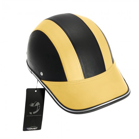 Motor Helmet Baseball Cap Style Safety Hard Hat Anti-UV Yellow+Black
