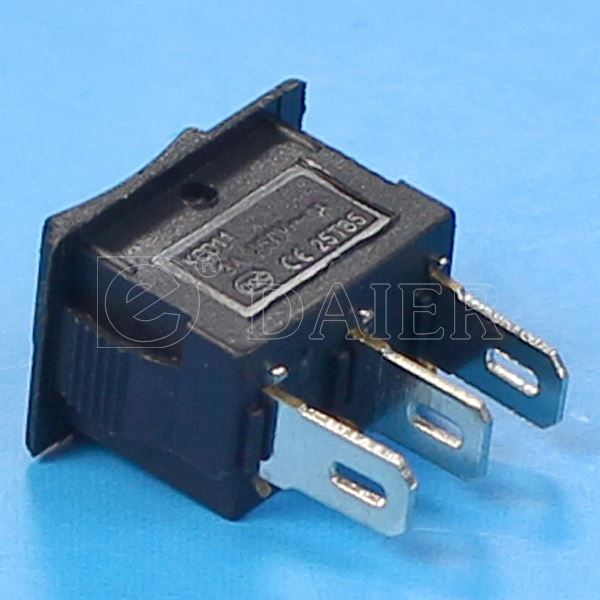 3PIN Single Pole Double Throw Three Position Rocker Switch For Hair Dryer