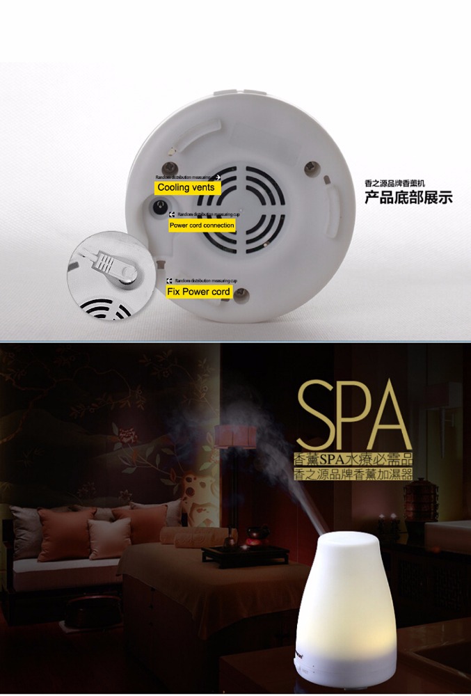 China Shenzhen Factory Direct supply 120ml PP Ultrasonic Aromatherapy oil Diffuser for Amazon