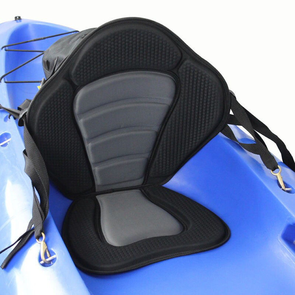 New Adjustable Anoe Kayak Backrest Seat Pad Backrest Soft Antiskid Padded Base High Backrest Kayak Cushion Boat Accessories
