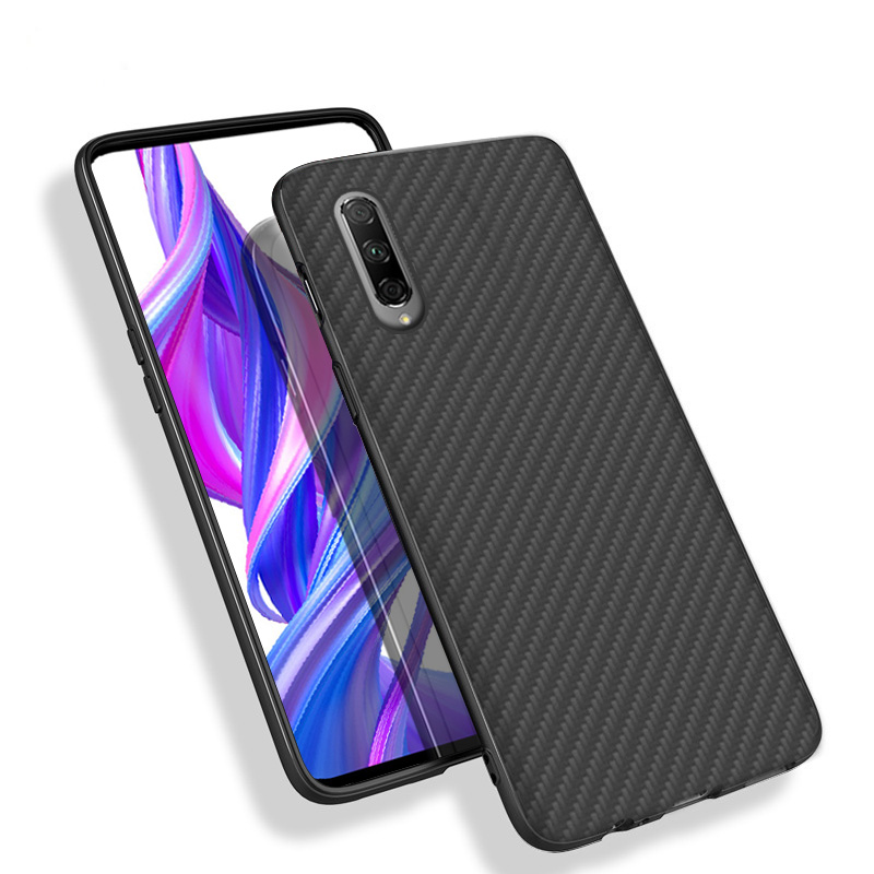 Premium Carbon Fiber  Case Full Sides Protective Shell Back shockproof Cover Design For Huawei honor 9X Pro