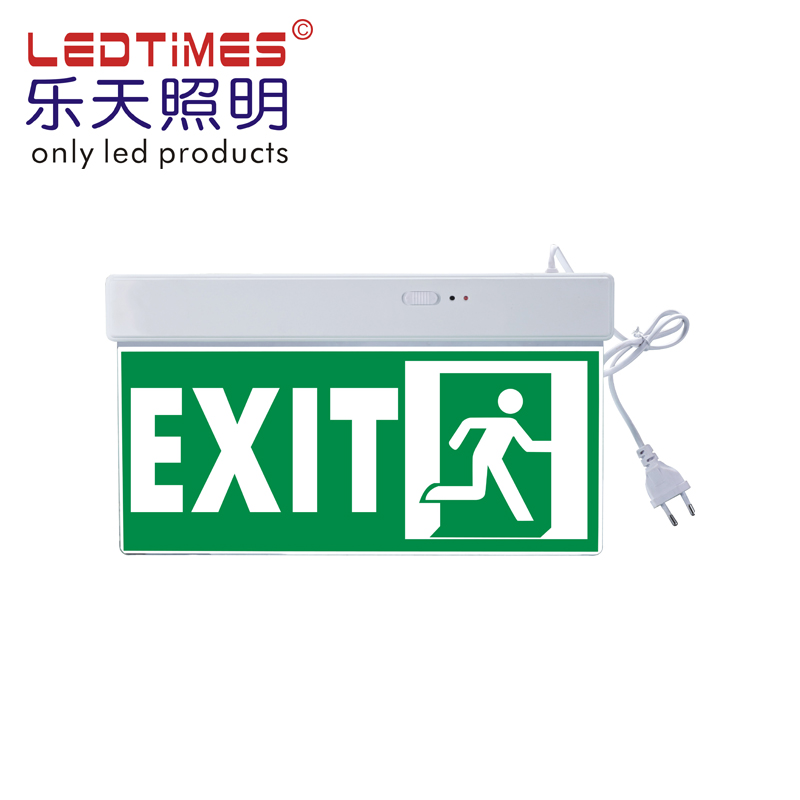 Brasil Russia Chile Argentina Mexico selling Single or Double Sided  SALIDA SAIDA Emergencia Led Exit Signboard Emergency Light