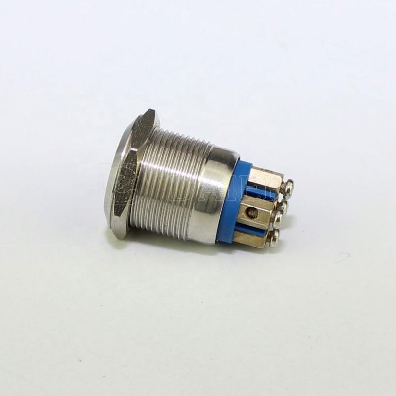 19mm 1NO Momentary Screw Terminal Dome Led Push Button Switch Button