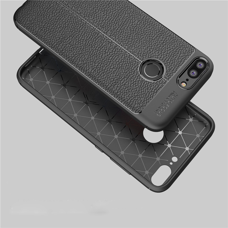 Hot Sell Litchi pattern Soft Tpu case for Huawei honor 10 Lite Cover