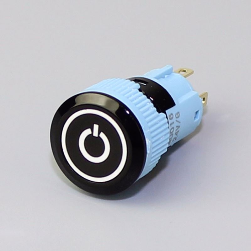 16mm Momentary IP67 Symbol Anti-vandal Push Button
