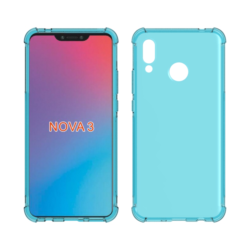 For Huawei Nova 3 Transparent Shockproof cover soft Tpu drop Protect case