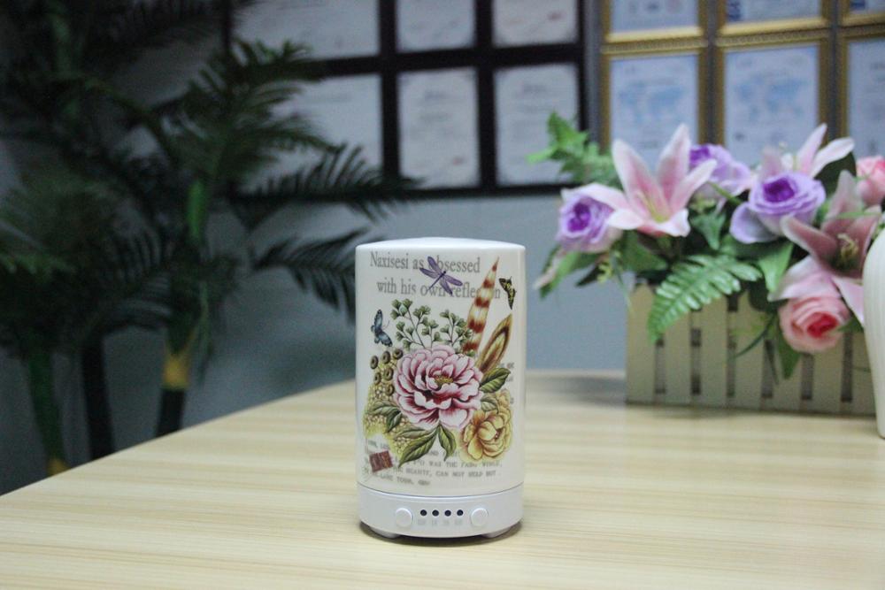 Beautiful Flower Ceramic Aroma Diffuser, New Design Big Capacity Aroma Diffuser, Portable Aroma Diffuser