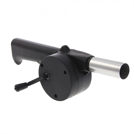 Outdoor Cooking BBQ Fan Air Blower for Barbecue Fire Bellows Hand Crank Powered