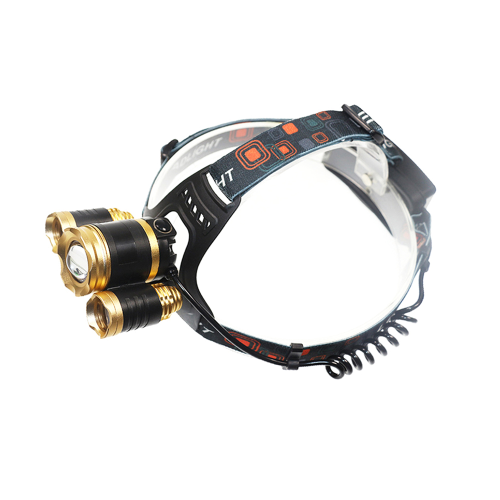 1000 Lumens Super Bright LED Waterproof High Power Rechargeable 3 T6 Led Light Headlamp For Camping