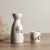 Japanese style rice wine cup sake set