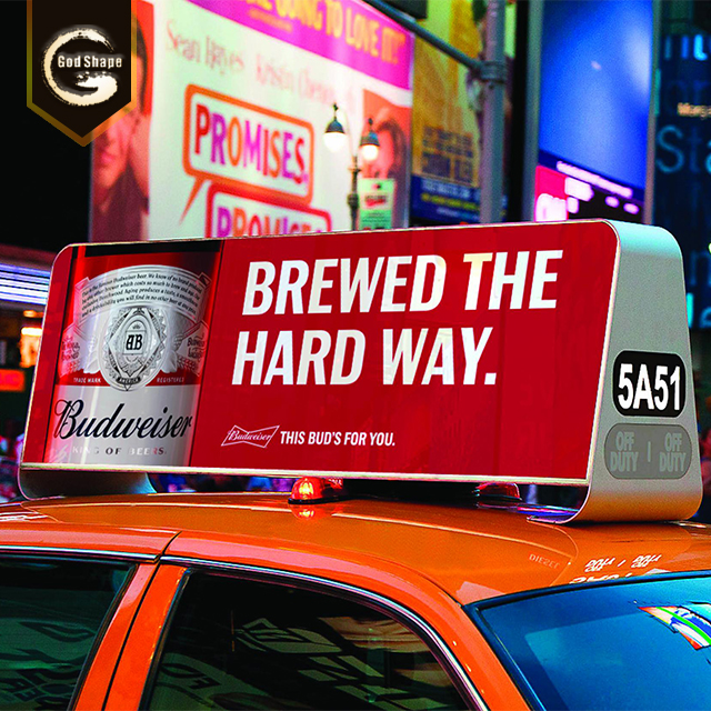 Advertising Taxi Roof High Quality Waterproof Factory Led Light Box Sign