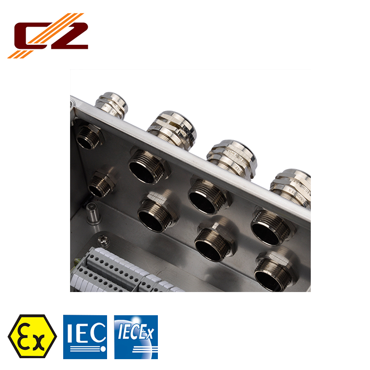 IECEX and ATEX Certified High Quality IP66 Explosion-proof Metal Junction Box With Cover