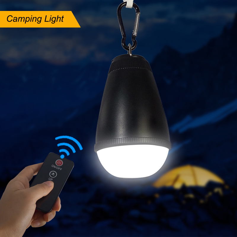 Feifan Portable Anti-shock Rechargeable Remote Control IP65 Led Tent Camping Light USB 1.5W Led Charge Lamp