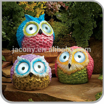 Owl Animal Solar resin garden ornaments (JL-R-1202)