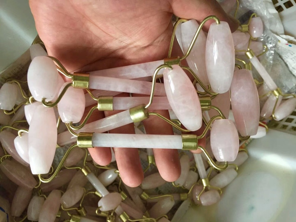 Jade Face Roller Rose Jade Quartz Roller Massager