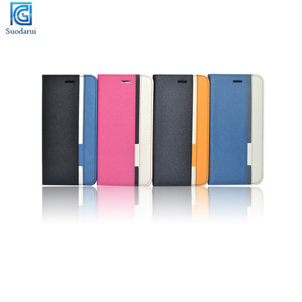 Cell Phone Accessory Stylish Leather Flip Case Wallet Cover For iPhone 6 Plus