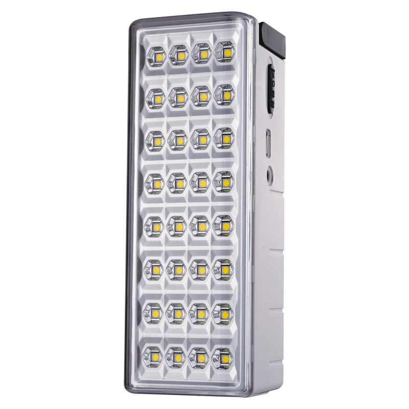 Haiti Nigeria sell 10W LED  6V4.5AH battery FM scan Radio  USB Rechargeable Emergency Light