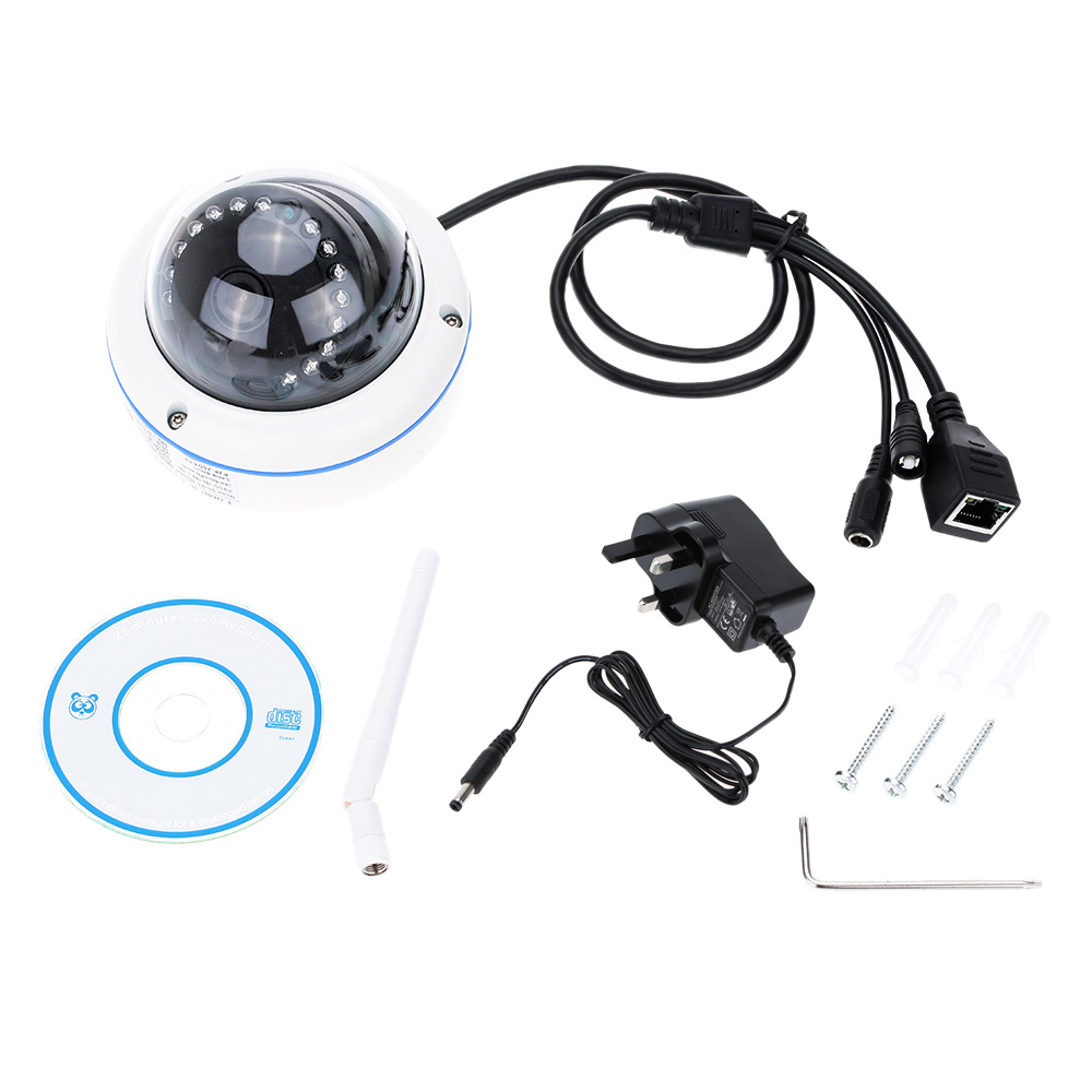 Wireless HD 720P H.264 1.0 Megapixel WiFi IP Camera with 15pcs IR LEDs P2P Day Night CCTV Security Camera Android iOS View