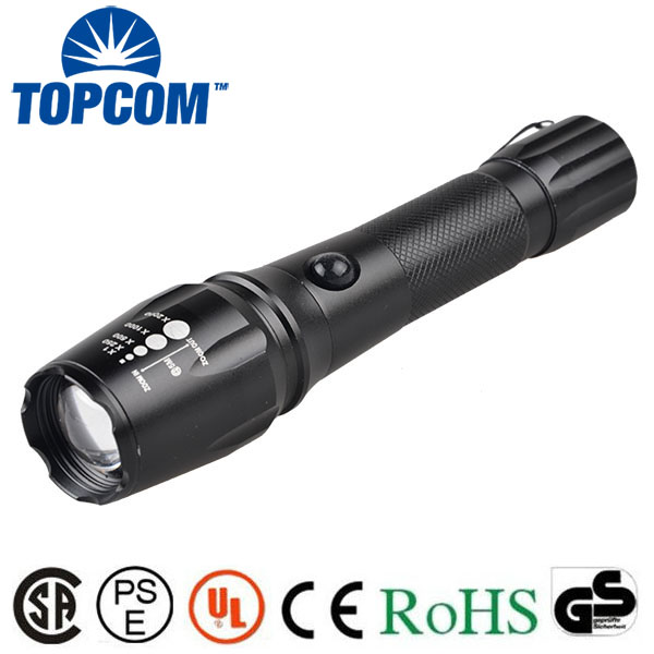 Best Strong Light Flash Zoom Power Style Emergency Led Rechargeable Flashlight