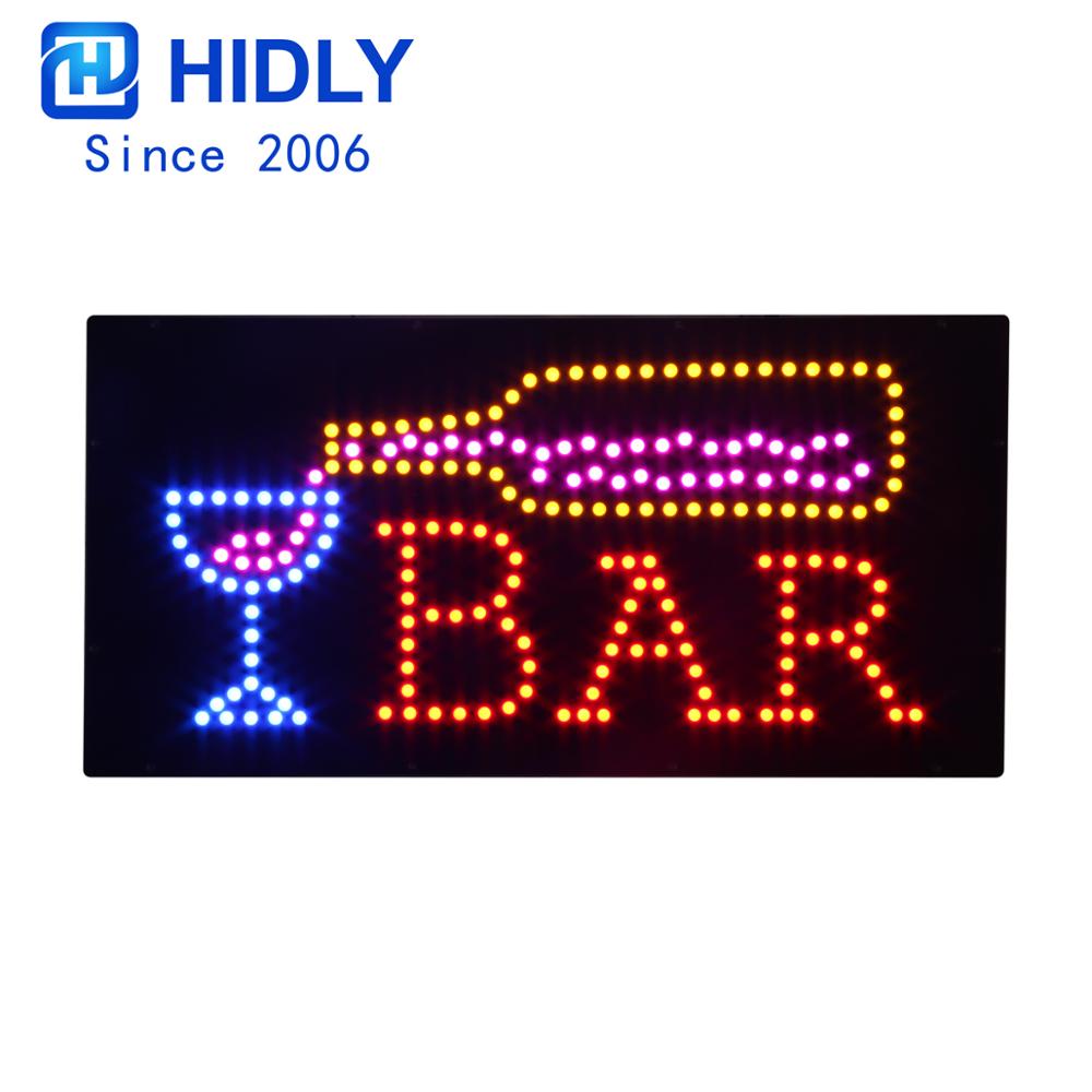 12*24''LED Open Sign for Advertising  Business Displays Lighted Sign for Bar, Beer & Wine Shop