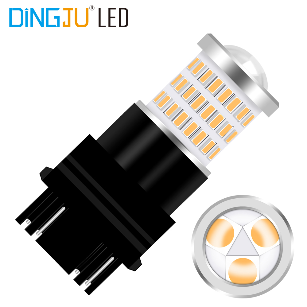 The Newest Turn Light 3156 T25 3157 54smd 3014 3smd 3030 Led Bulbs 12v 3.8w With Projector Replacement For Back Up Brake Light