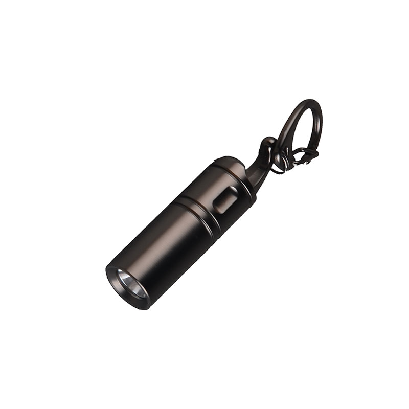 Mini EDC LED Flashlight Key Chain Metal Battery Include Key Chain