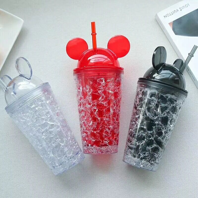 BPA Free Bottle Plastic Water Bottle Straw Tritan Ice Cream Cup