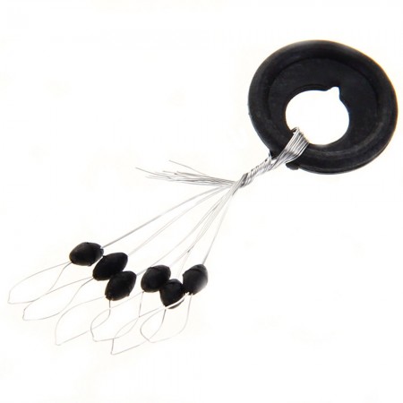 100 Fishing Rubber Float Bobber Stops Sinker