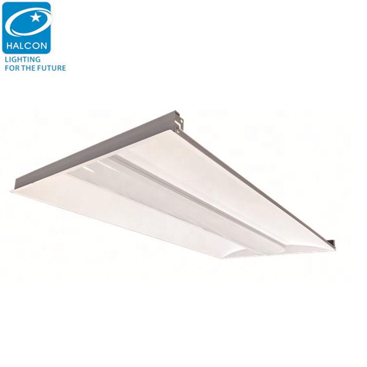 130Lum Per Watt UL DLC 120-277V 2X2 2X4 Recessed Led Flat Ceiling Lighting Troffer Panel 2X4 Light Lamp