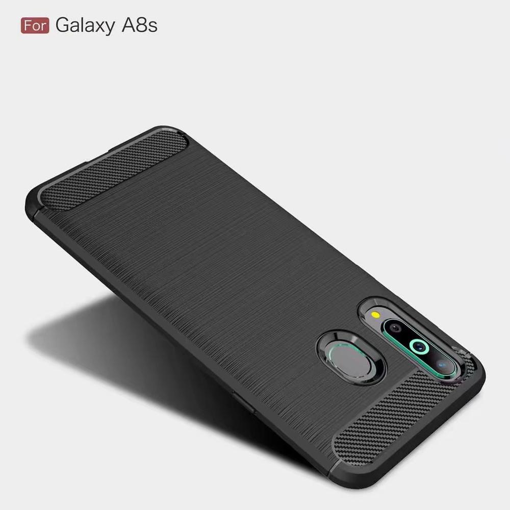 Carbon Fiber Tpu case For Samsung galaxy A8S Soft CF Cover