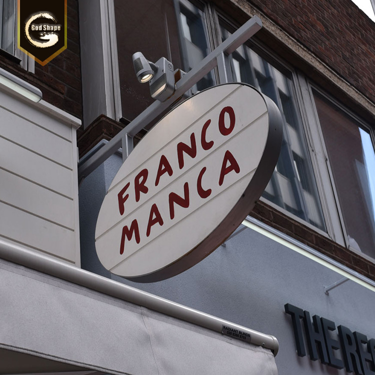 Custom advertising acrylic or metal light box with Led illuminated sign for shop fascias signage panel