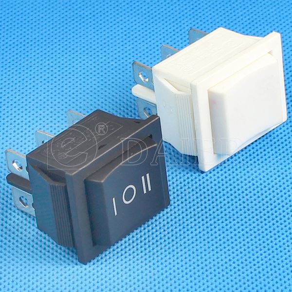 Double Pole Rocker Switch T125 55 With Four Screws