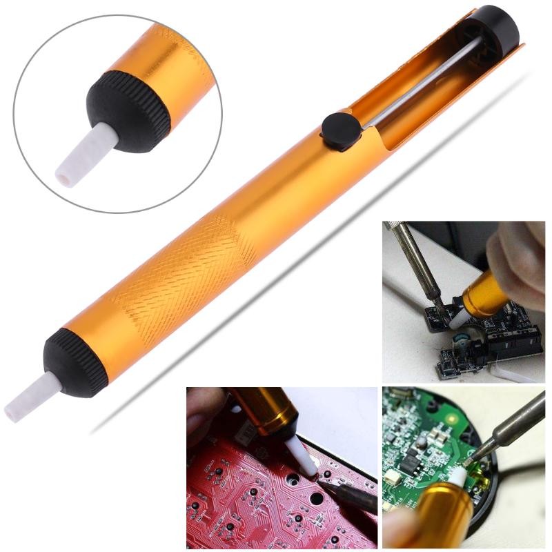 1pcs Metal Solder Sucker Desoldering Pump Removal Vacuum Soldering Iron Desolder Suction Tin Pen Hand Tools Welding Tools